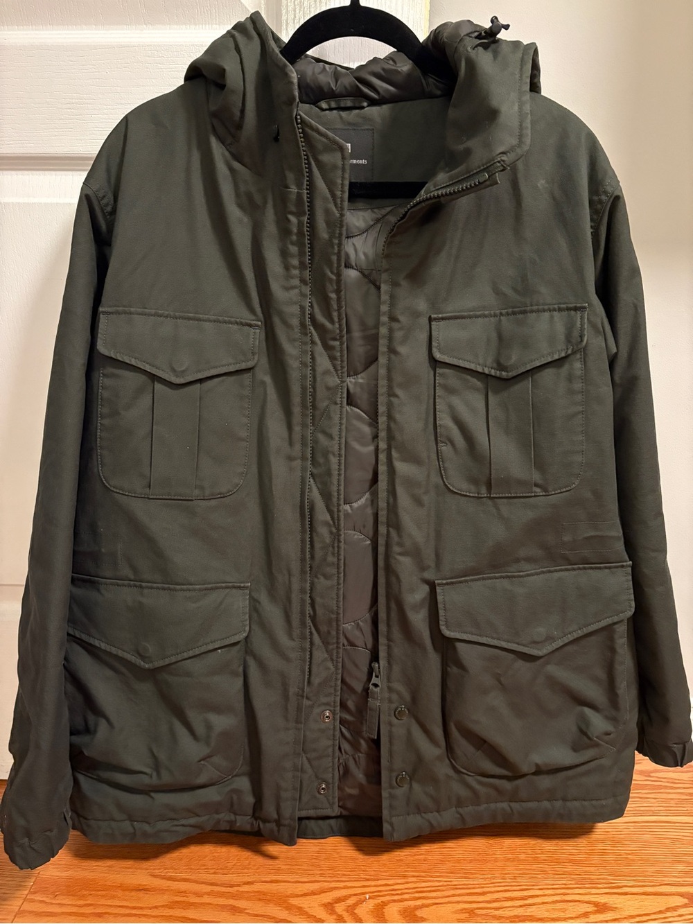 Uniqlo Engineered Garments New York military green Hooded Field Jacket